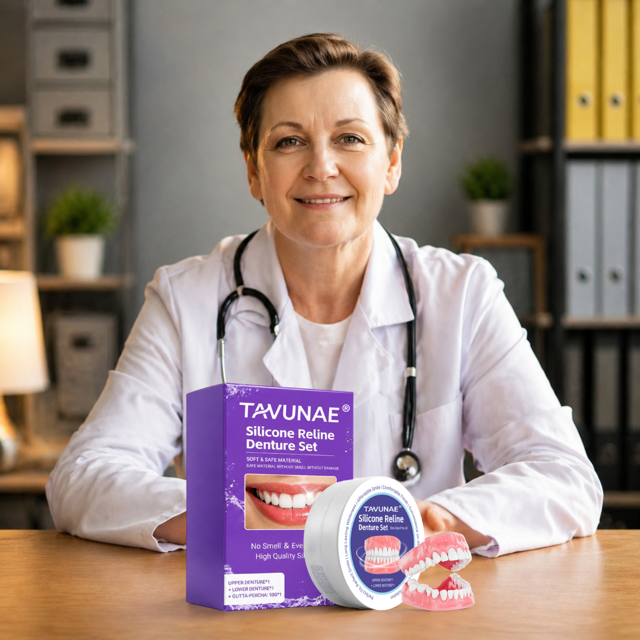 Tavunae® moldable denture accessory set