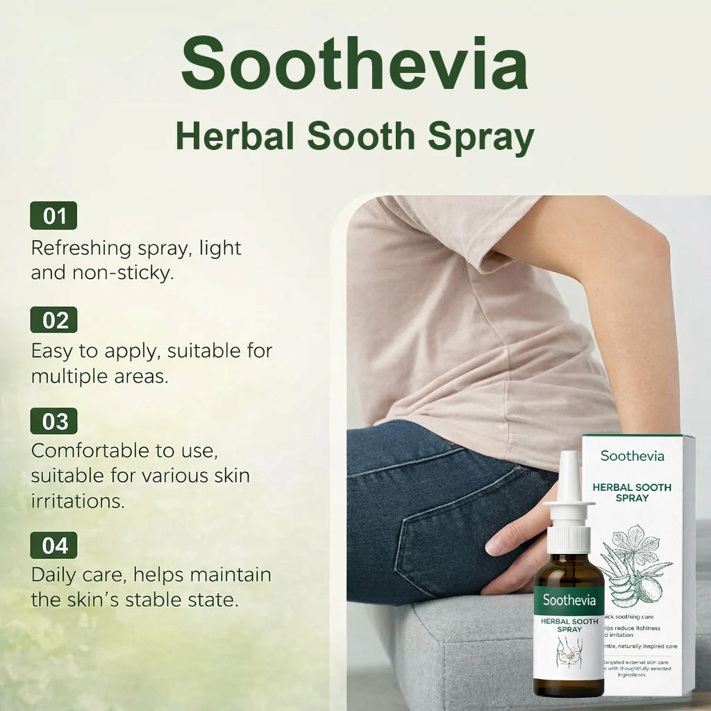Soothevia Herbal Soothing Spray for targeted skin care