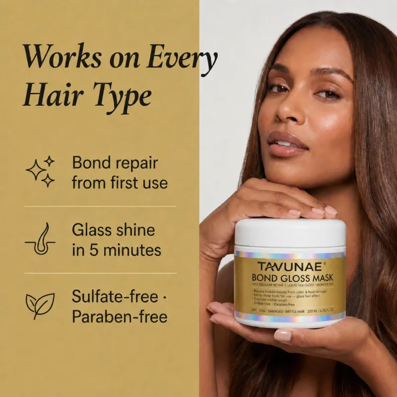 Tavunae® Bond Gloss Mask with hydrolyzed keratin