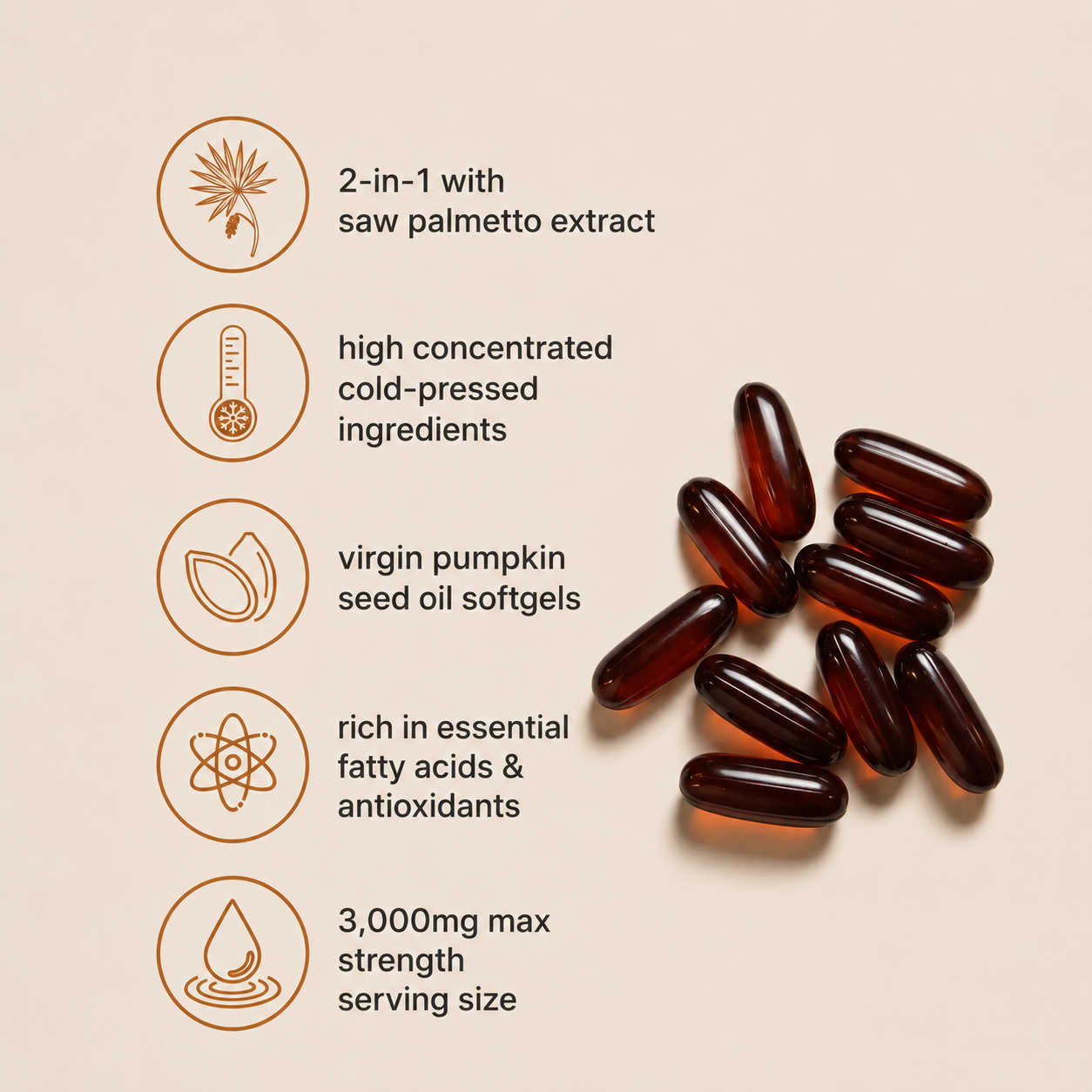 Lumex Nutrition Pumpkin Seed Oil Softgels