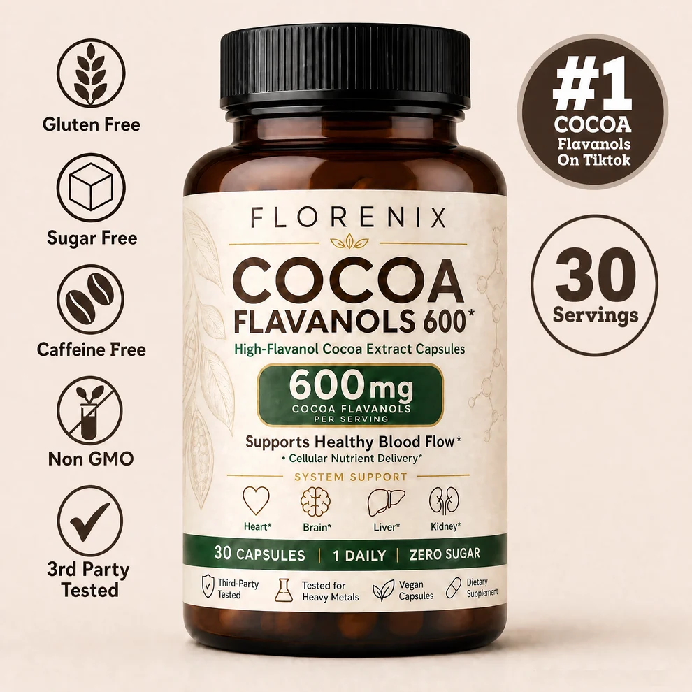 Florenix® zero-sugar cocoa flavanols supplement