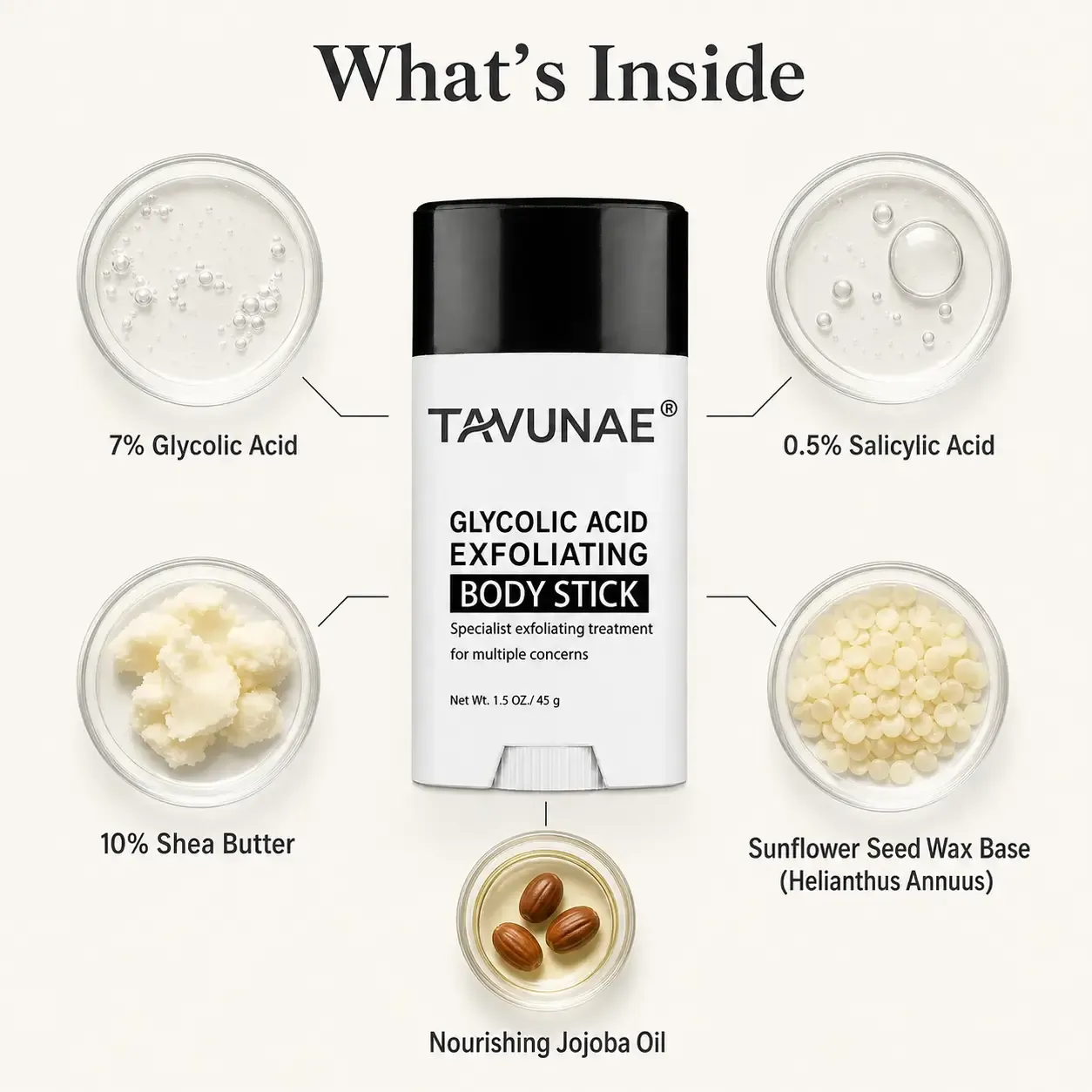 Tavunae glycolic acid body stick