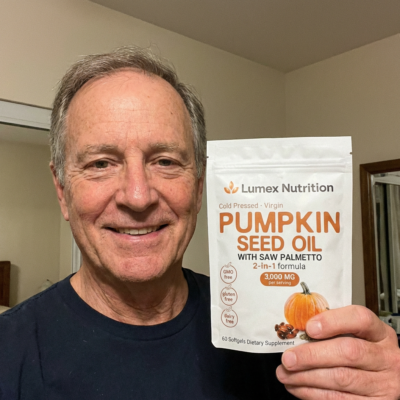 Lumex Nutrition 2-in-1 pumpkin seed oil and saw palmetto formula