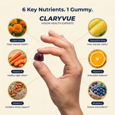 Claryvue Advanced Vision Complex 60-gummy pouch
