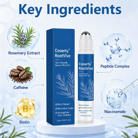 Ceoerty® precision roll-on scalp serum