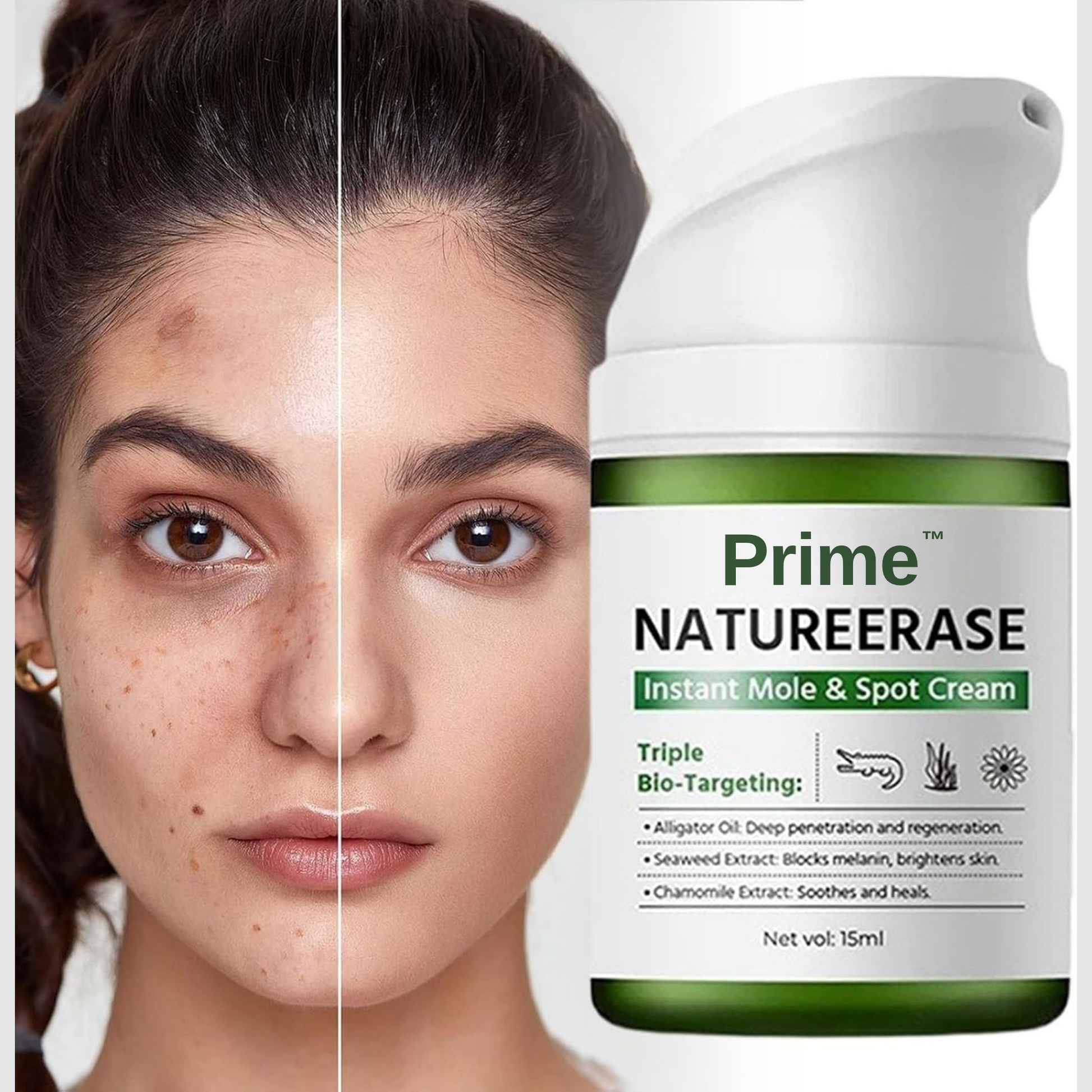 Prime® NatureErase cosmetic cream with alligator oil