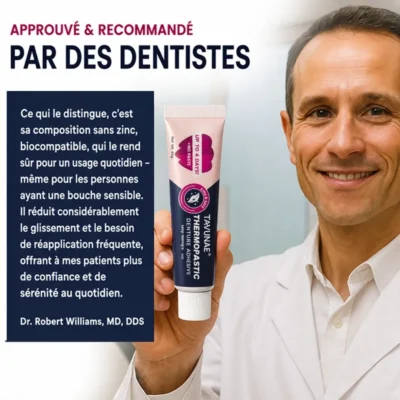 TAVUNAE® denture adhesive with up to 4-day hold