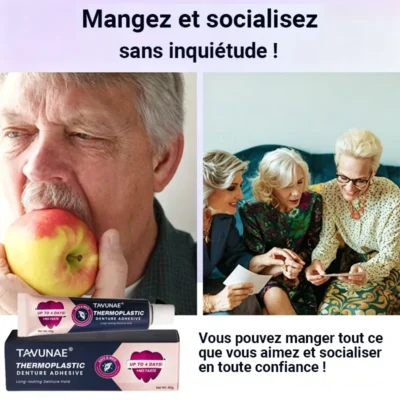 TAVUNAE® no-taste denture adhesive