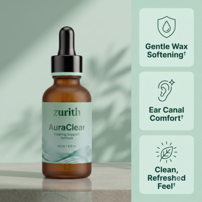AuraClear ear drops for stubborn wax buildup