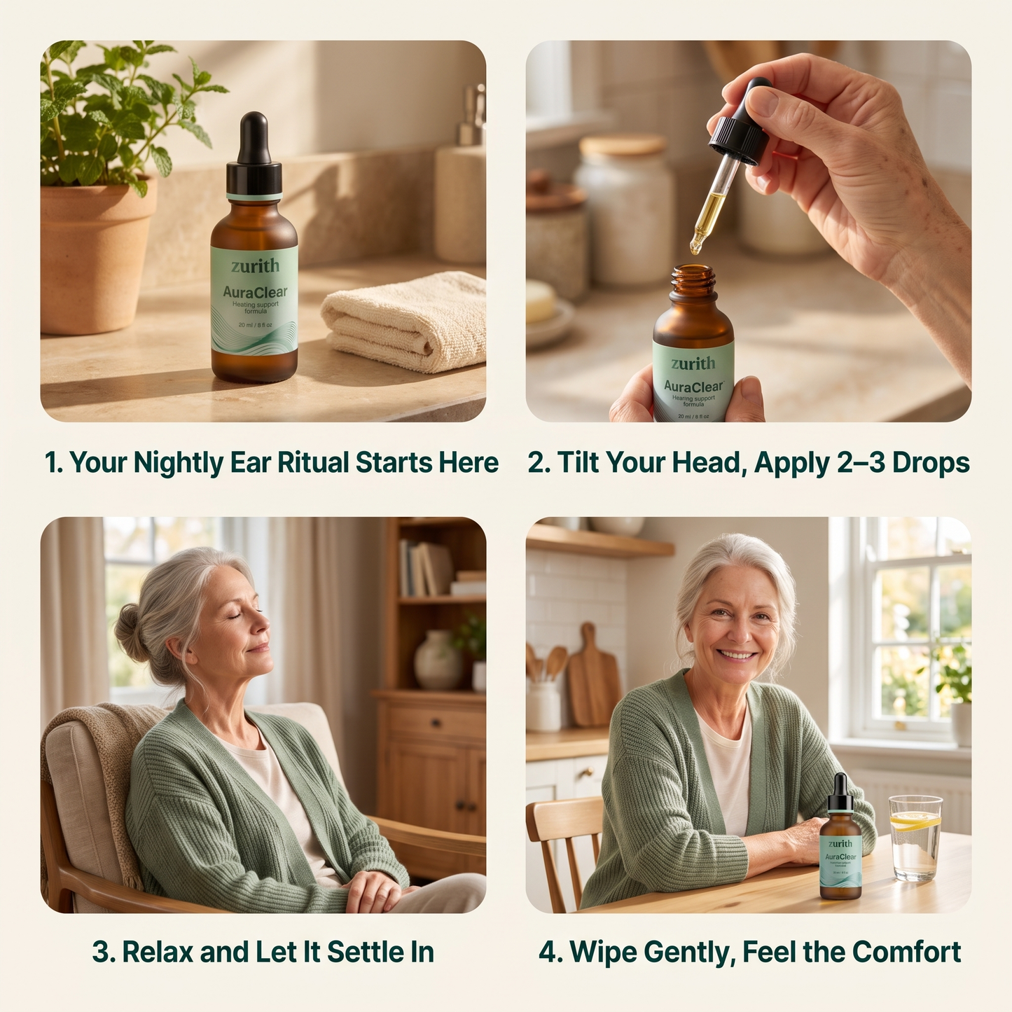 AuraClear drops for dry and itchy ear-canal skin