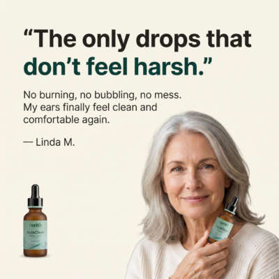 AuraClear non-bubbling ear-care drops