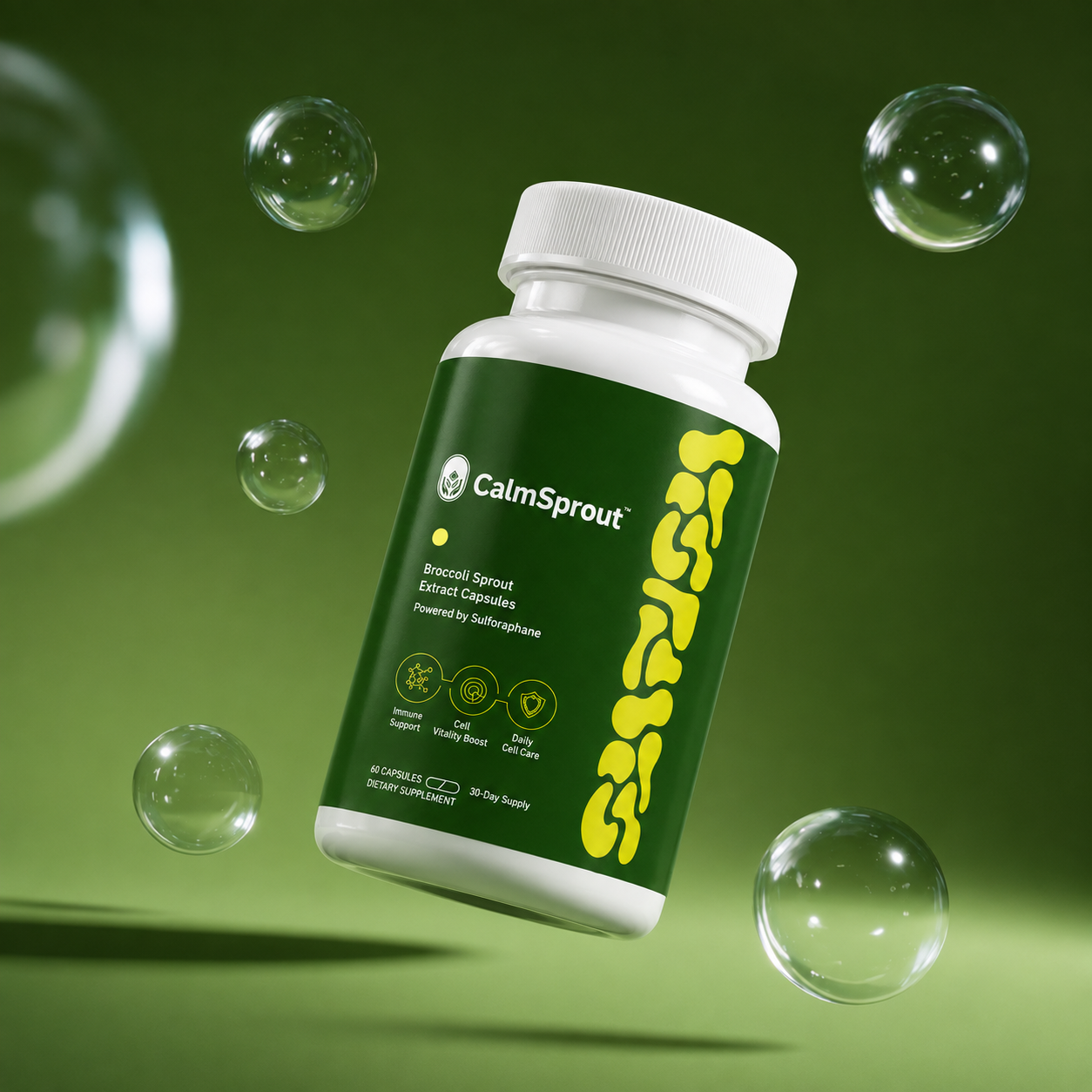 CalmSprout™ broccoli and mustard seed sulforaphane formula