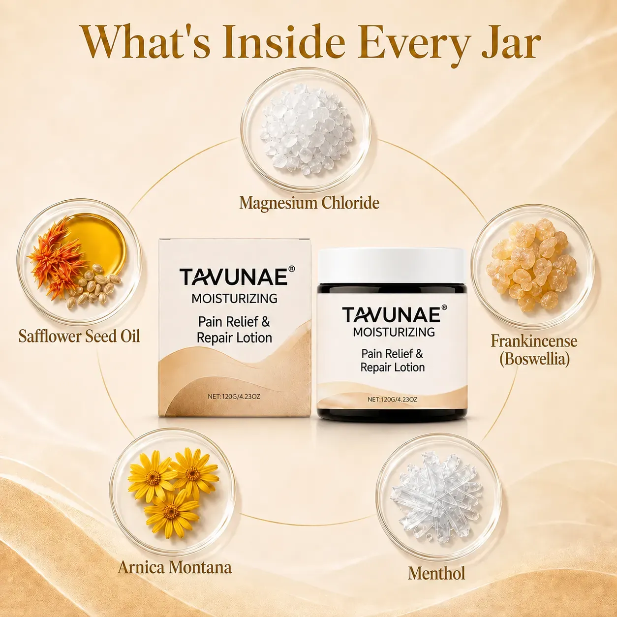 Tavunae® Nerve Relief Cream with magnesium chloride and menthol