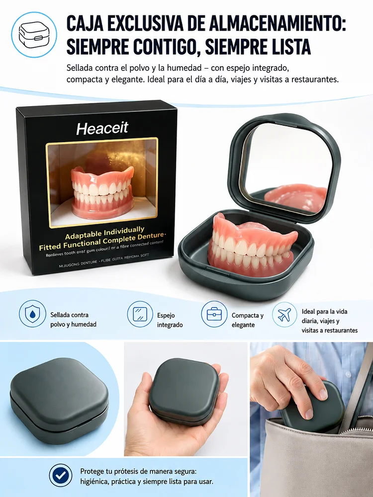 Heaceit set de dentadura moldeable en agua caliente