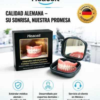 Heaceit dentadura completa adaptable con material elástico