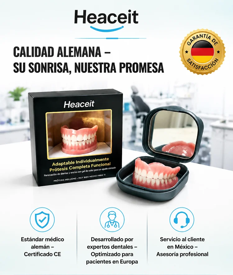 Heaceit dentadura completa adaptable con material elástico
