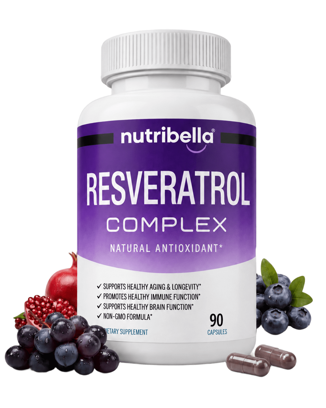 Nutribella™ trans-resveratrol supplement for leg circulation support