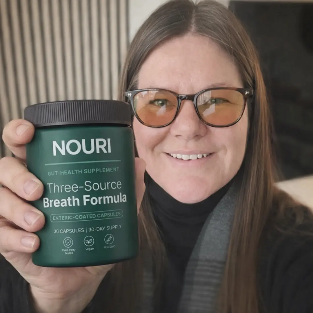 NOURI breath formula in enteric-coated vegetarian capsules