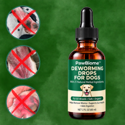 PawBiome liquid formula for dogs with botanicals and postbiotics