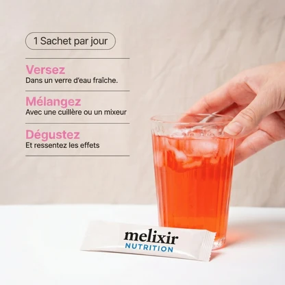 Complément en poudre Melixir Nutrition en sticks individuels