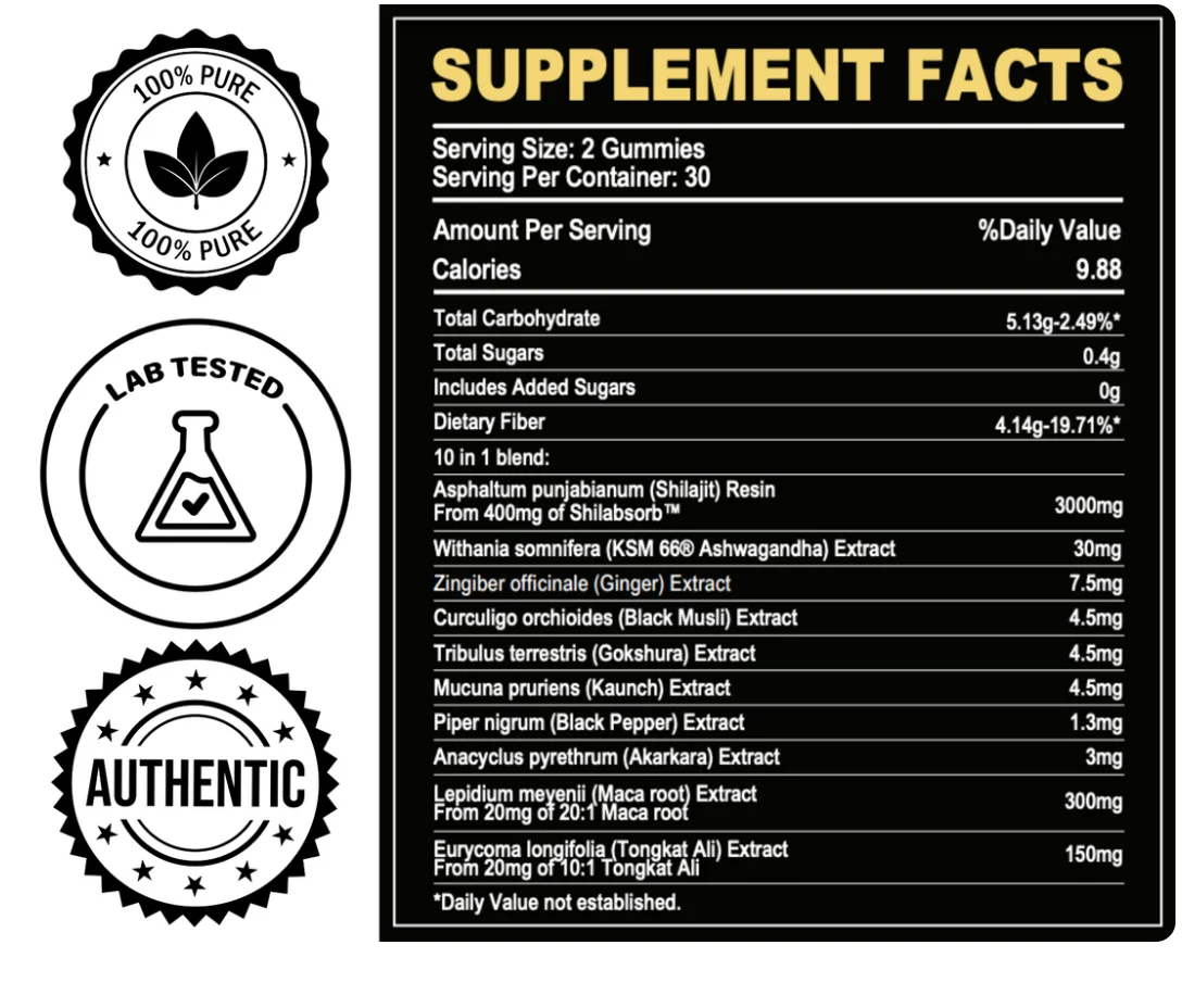 XARA SHILAJIT® Pure Shilajit Wellness Formula