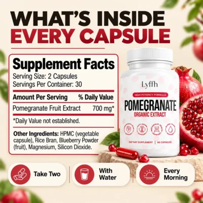 Lyffh single-ingredient pomegranate capsule formula