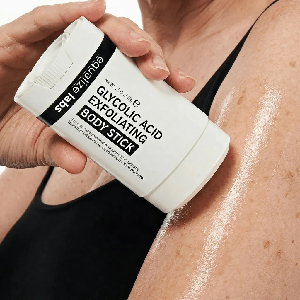 Equalize Labs body stick containing 1% salicylic acid
