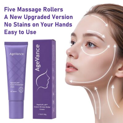 AgeVance cream in a compact purple 50 g tube