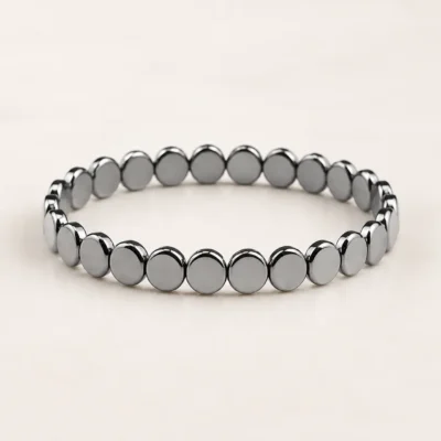 Haima Hematite Bracelet designed for most wrists measuring 6 to 8 inches