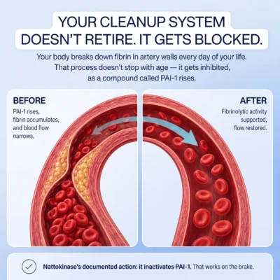 BlueOrganics liposomal nattokinase NSK-SD at 10,800 FU per daily serving