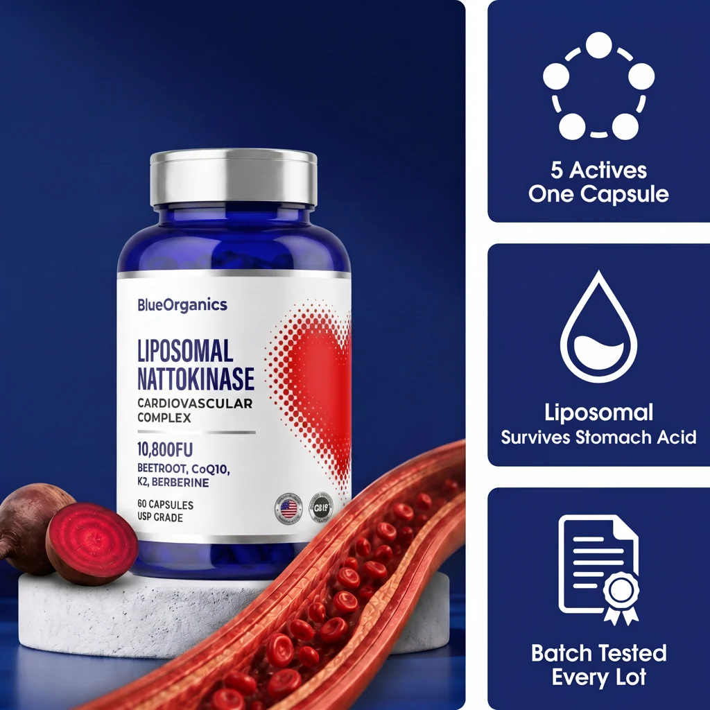 BlueOrganics CoQ10 as ubiquinol at 200 mg per daily serving