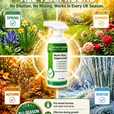 Targeted spray for weeds and bamboo growth