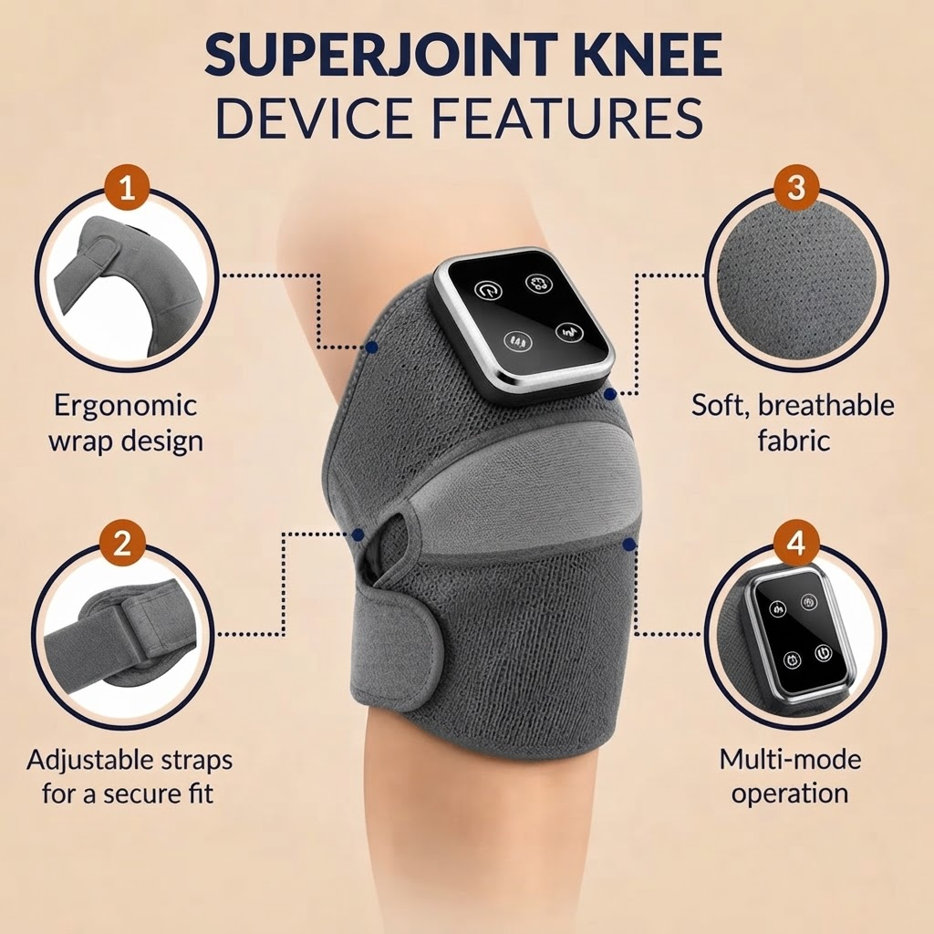 SuperJoint wrap with adjustable straps for either knee