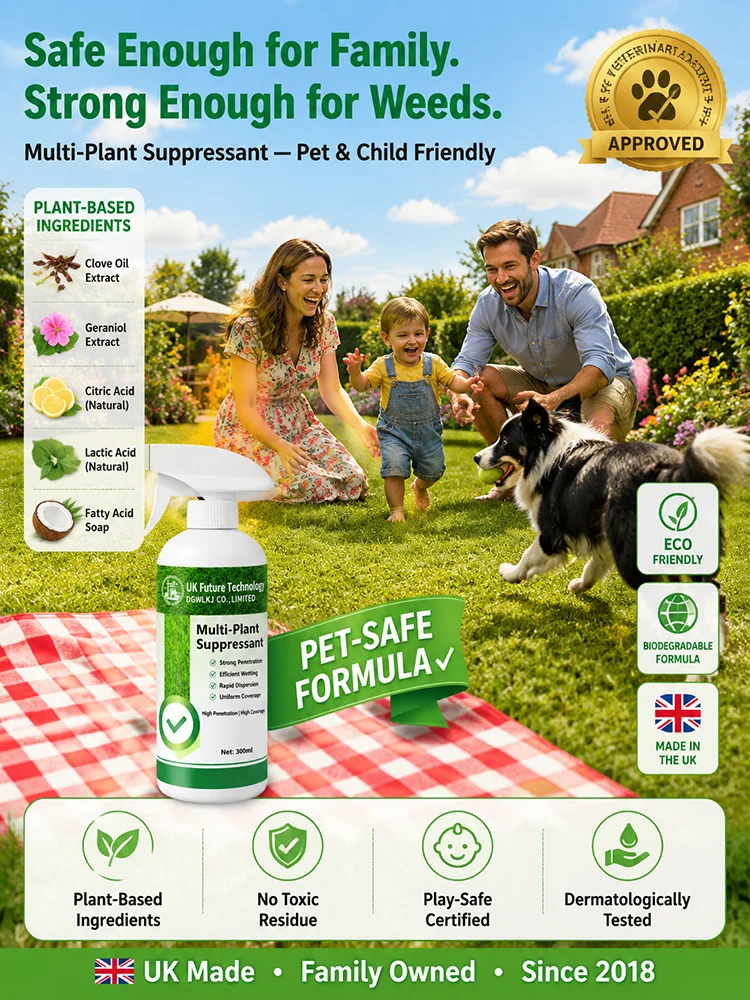 Ready-to-use outdoor plant suppressant spray