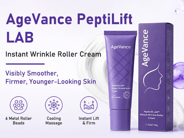 AgeVance lightweight cream with a silky texture and non-greasy finish