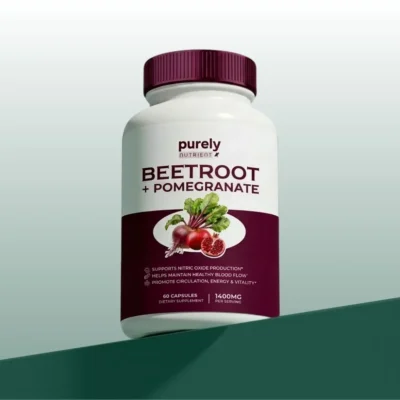 Purely Nutrient capsules with 500 mg concentrated pomegranate extract per two-capsule serving