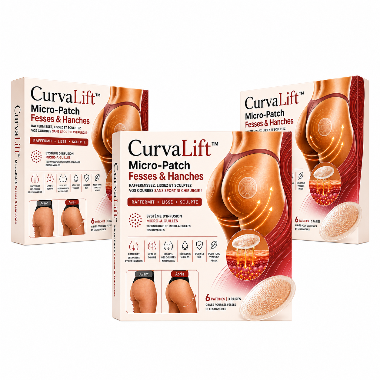 CurvaLift support de soin destiné aux hanches