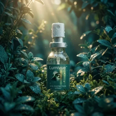 Lumivue™ liquid eye spray in a 10 mL bottle