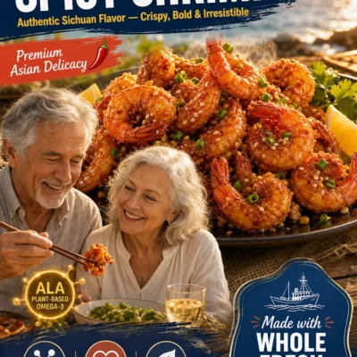 Whole prawn snacks served with dipping sauce